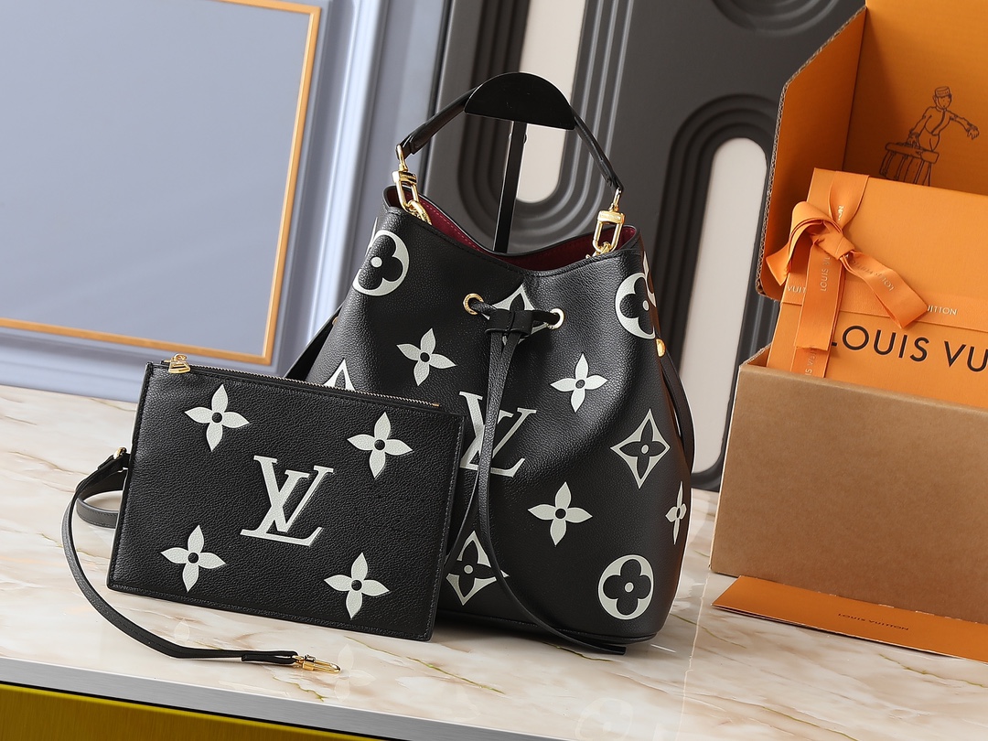 LV Classic Handbag Monogram Empreinte Model M14239 Shoulder Strap Evening